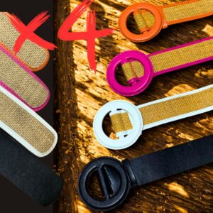 أحزمة موضة 2025 – تصميم أنثوي بأبزيم دائري جذّاب 🌸