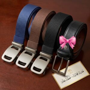 👉 3 أحزمة كاجوال + حزام جلد هدية 🎁